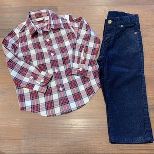 2pc 18-24 month boys Janie & Jack outfit
